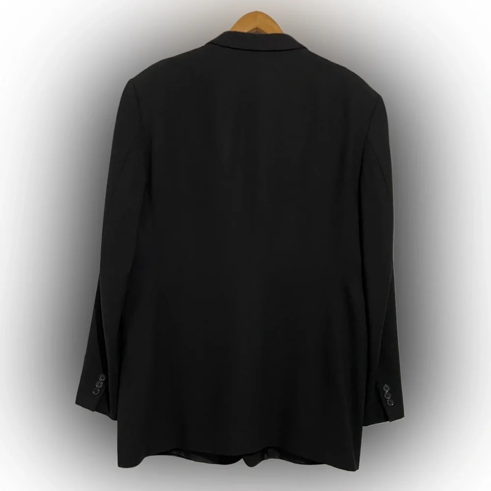Donna Karan Men’s Wool Black Three Button Blazer Jacket Size:40